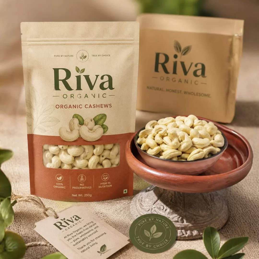 RIVA ORGANIC Premium Cashews (Kaju)